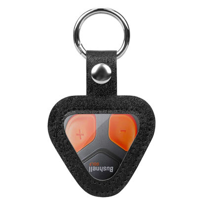 Picture of BOVKE Protective Case for Bushnell Wingman View Golf GPS Speaker Bluetooth Button, Wingman View Remote Control Holder Cover with Carabiner, Black