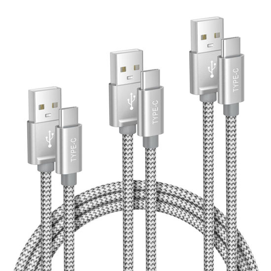 Picture of Elebase iPhone 16 15 Pro Max Charger Cord 1.5/3.3/6.6FT 3-Pack,USB to USB Type C Car Charging Cable,USBC Power Cable for New Apple iPad Mini Air,Airpods 4,Samsung Galaxy S25 S24 S23 Plus Ultra,Z Flip