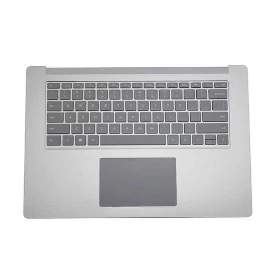 Picture of Palmrest Keyboard Touchpad Keyboard for Microsoft Surface Laptop 3/4/5 13.5" 15" Keyboard, 1873 1951 Keyboard (15‘’ Silvery Keyboard)