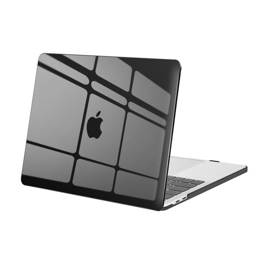 Picture of MOSISO Compatible with MacBook Pro 13 inch Case M2 2024, 2023, 2022-2016 A2338 M1 A2251 A2289 A2159 A1989 A1708 A1706 with/Without Touch Bar, Plastic Hard Shell Case Cover, Crystal Black