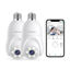Picture of Armorcope 2K Light Bulb Security Camera 2.4GHz,360° Motion Tracking Wireless Security Camera Outside,Full-Color Night Vision Indoor/Outdoor Camera,SD&Cloud Storage,E27/E26 Light Socket (2 Pack)