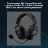 Picture of SPTSSWET Replacement Game Microphone Compatible with Logitech G PRO X2 G PRO X Wireless and G Pro Wired Gaming Headsets for PS4 Pro PS5 Xbox One X PC Detachable Noise Cancelling Crystal-Clear Game Mic