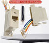 Picture of ANMBEST 10PCS DB25 Female Ethernet Adapter, 25 Pin Serial Port Female to RJ45 Ethernet LAN Extend Modular Converter, F/F