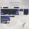 Picture of Womier PBT Keycaps 60 65 75 100 Percent, MOA Keycaps Dye-Sublimation, Cute Custom Keyboard Key Cap Set for 61/64/68/84/87/100/104/108 Cherry MX Mechanical Keyboard, Kanagawa