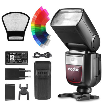 Picture of Godox V860III Flash Kit for Sony Camera, 2.4G TTL Flash Speedlight Speedlite with Diffuser Color Filters, HSS 1/8000S, 480 Full-Power Flashes, 1.5s Recycle Time, 2600mAh Li-ion Battery