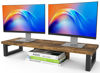 Picture of WESTREE Dual Monitor Stand Riser, Wood and Steel Monitor Stand Riser, Computer Monitor Stand for 2 Monitors, Multi-Purpose Desktop Storage Stand for Computer,Laptop,Printer,TV