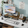 Picture of WESTREE Dual Monitor Stand Riser, Wood and Steel Monitor Stand Riser, Computer Monitor Stand for 2 Monitors, Multi-Purpose Desktop Storage Stand for Computer,Laptop,Printer,TV