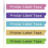 Picture of Pristar Compatible Label Tape Replacement for Dymo D1 Colorpop Label Tape 12mm 0.47" Work with DYMO COLORPOP Label Maker LabelManager 160 280 360D 420P PnP, Purple/Pink/Blue/Green/Gold Glitter, 5-Pack
