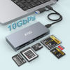 Picture of 8 in 1 XQD Card Reader, 10Gbps Multi XQD Reader for Sony G/M Series, Lexar 2933x/1400x USB Mark XQD Card/CF/XD/MS/TF/SD Reader, USB C USB 3.0 Memory Card Reader for Windows/Mac OS/Linux/Android