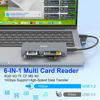 Picture of 8 in 1 XQD Card Reader, 10Gbps Multi XQD Reader for Sony G/M Series, Lexar 2933x/1400x USB Mark XQD Card/CF/XD/MS/TF/SD Reader, USB C USB 3.0 Memory Card Reader for Windows/Mac OS/Linux/Android
