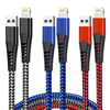 Picture of cugunu USB Lightning Cable 3 Pack 6FT iPhone Charger Apple MFi Certified Nylon Braided Fast Charging Cord Compatible with iPhone 14/13/12/11/X/Max/8/7/6/5/SE/Plus/iPad