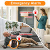 Picture of ChunHee 2 Pack Black Intercoms Wireless for Home Caregiver Pager Intercom for Elderly with Emergency SOS Alarm, 1.5 Miles Long Range Wireless Intercom System for Business Room to Room Communication