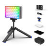 Picture of amaran Ace 25c Kit RGB Pocket LED Light,Boost Mode to 32W Mini On Camera Video Light,2300K~10000K Support Magnetic Attraction and App Control with Carrying Case,Mini Tripod,Grid (Silver)
