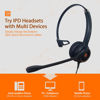 Picture of IPD IPH-250 Phone Headset with Noise cancelling Microhone for Office and Call Center- Comapatible with Polycom VVX, Aastra,Avaya Digital, Nortel,Samsung,Mitel landline phones.