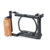 Picture of NICEYRIG Cage Kit with Wooden Grip for Sony Alpha A6100 A6400 Mirrorless Camera, with Double Locking Points - 342