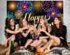 Picture of Alltten 7X5FT Happy New Year Backdrop 2025 Backdrop New Years Eve Backdrop New Years Party Decoration Banner F205