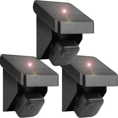 Picture of Uogw 3PACK Solar Panel Charging Mount Compatible with Blink Outdoor 4 (4th Gen)/Blink Outdoor (3rd Gen) XT3/XT2/XT Camera,Weatherproof,Internal 3300mAh Rechargeable Battery Continuously for 365 Days