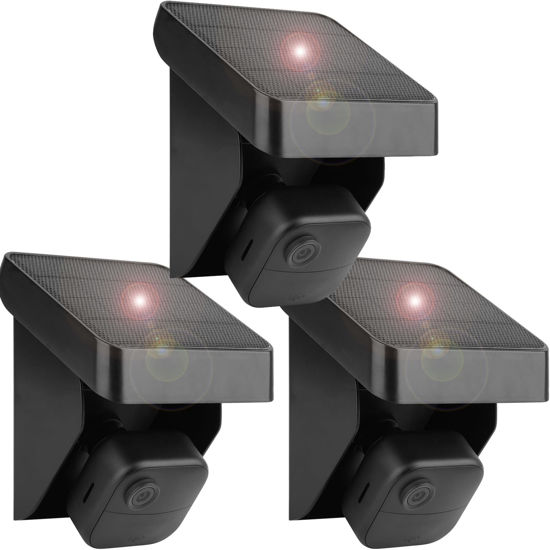 Picture of Uogw 3PACK Solar Panel Charging Mount Compatible with Blink Outdoor 4 (4th Gen)/Blink Outdoor (3rd Gen) XT3/XT2/XT Camera,Weatherproof,Internal 3300mAh Rechargeable Battery Continuously for 365 Days