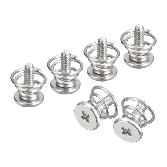 Picture of uxcell Spring Screws, 20pcs M2x7.9mm 7mm Spring OD GPU Graphics Card Back Plate Heatsink Screws Computer Fan Fixed Screws