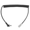 Picture of LSYRIA BMPCC 4K 6K Pro to DC Male 5.5 * 2.5mm Coiled Power Cable Suitable for Blackmagic Pocket Cinema Camera and Gold Mount V Mount Battery, Weipu SF6 2 Pin 59 inch Compatible with 2.1 or 2.5 5.5mm