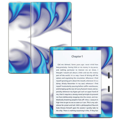 Picture of MightySkins Skin Compatible with Amazon Kindle Oasis 7" (9th Gen) - Blue Fire | Protective, Durable, and Unique Vinyl Decal wrap Cover | Easy to Apply, Remove, and Change Styles | Made in The USA