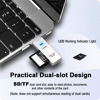 Picture of SD Card Reader with Type C & Micro USB Adapter USB3.0, 5Gbps 2-in-1 Phone Card Reader to USB Adapter, Memory Card Reader Compatible with iPhone 15/16 Series, MacBook Pro/Air 2023, and Android Device