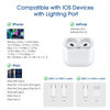 Picture of TechMatte USB C Type C to Lightning Adapter [3 Pack] Charging Compatible for iPhone 14 & Previous Models iPad iPod AirPods, Not for Headphones/OTG Android Anti-Lost Holder Black
