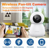 Picture of ZHXINSD Security Camera 2K, Indoor WiFi Baby Monitor Pet Camera 360-Degree for Home Security, Plug-in Dog Camera 2.4GHz with Night Vision, Motion Detection, Pan-Tilt Security Camera Works with Alexa