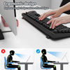 Picture of Wireless Keyboard and Mouse Combo, Retro Typewriter Style Keyboard with Round Keycaps, 2.4GHz Dropout-Free Connection Mouse with,Computer PC Desktops Laptop WindowsxP/7/8/10 (Black)