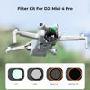 Picture of K&F Concept Variable ND Filter Kit Compatible with DJI Mini 4 Pro, 4 Pack ND2-32 (1-5 Stops)/ND32-512 (5-9 Stops)/CPL/UV Lens Filter with Multi Coated HD Optical Glass/Gimbal Safe