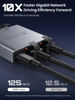 Picture of WARRKY Ethernet Splitter 1 to 3, 1000Mbps RJ45 Ethernet Switch 3 Port, [0.55inch Ultra Slim, Integrally Molded Aluminum Case] Gigabit LAN Splitter with USB-C Power Cable, for Cat5/5e/6/7/8 Cable