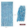 Picture of CYLMFC 3 Pack 3.3 ft x 6.6 ft Tinsel Foil Fringe Curtain Blue - Foil Fringe Backdrop Wall Curtains for Baby Shower,Mermaid,Under The Sea,Ocean,Frozen Party Decorations
