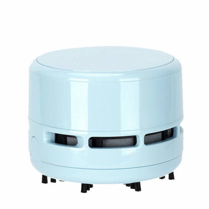 Picture of XLENTGEN Mini Desktop Vacuum Cleaner, Portable Handheld Cordless Vacuum Cleaner, Battery Operated, Table Dust Cleaner for Cleaning Debris, Eraser Residue, Keyboard, Sofa, Car (No Battery Included)