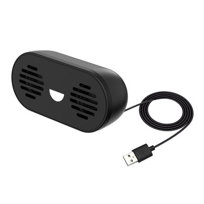 Picture of Apqfw Computer Speaker for Desktop, HM-5015 USB Computer/Laptop Speaker with Stereo Sound & LED Light, Plug-N-Play Small Computer Speaker for Desktop Computer, Black