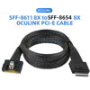 Picture of chenyang SFF-8611 8i to SFF-8654 8i 8X Oculink PCIe PCI-Express Slimline SSD Data Active Cable 50cm