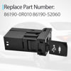 Picture of Quorlentia AUX USB Port Adapter Jack Compatible with Toyota Avalon RAV4 Camry Corolla Highlander Tacoma Prius C Sienna Yaris, Replace 86190-0R010 86190-52060