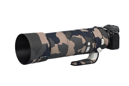 Picture of Rolanpro Waterproof Lens Camouflage Coat for Canon RF 200-800mm F6.3-9 IS USM Rain Cover Lens Protective Sleeve Case Clothing-#6 Army Green Waterproof