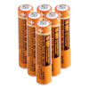 Picture of pingju NI-MH AAA Rechargeable Battery 1.2V 700mah 6-Pack HHR-4DPA AAA Batteries for Panasonic Cordless Phones, Remote Controls, Electronics