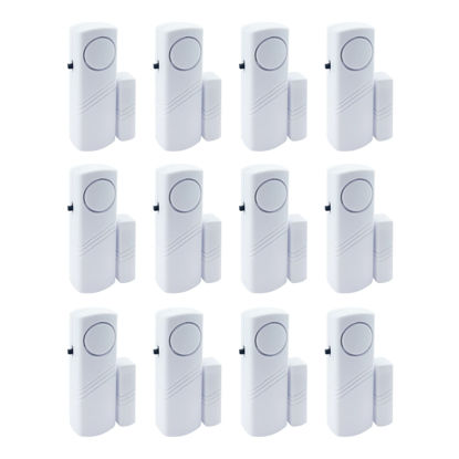 Picture of Door Window Alarm, 90DB Door Alarms for Kids Safety, Door Window Burglar Alarm-Window Pool Alarms for Home (12 Pack)