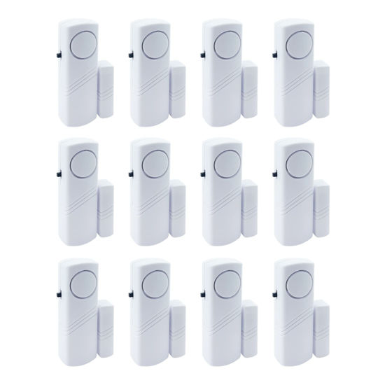 Picture of Door Window Alarm, 90DB Door Alarms for Kids Safety, Door Window Burglar Alarm-Window Pool Alarms for Home (12 Pack)