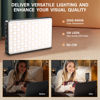 Picture of SEAEYES LED Video Light, Portable USB Photo Light Dimmable 2500-9000K CRI 95+ 3000mAh Battery 120 LED with Tripod and Clip, Photo Lamp for Phone/iPad/Laptop/Camera
