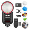 Picture of Godox V1 V1Pro F Flash for Fuji Camera TTL Speedlight, 1/8000 HSS 500 Full Power Flashes, 1.3s Recycle Time, 2.4G Wireless with External Flash SU-1 for Fujifilm Cameras (Godox V1Pro-F USA Version)