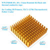 Picture of WWZMDiB 4Pcs 40 x 40 x 11mm Heatsink Kit Back Side Thermal Conductive Tape for Cooling 3D Printers, TEC1-12706 Thermoelectric Peltier Cooler