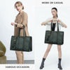 Picture of LOVEVOOK Laptop Bag for Women Vintage Leather Laptop Tote 15.6 inch Large Capacity Computer bag with Clutch Purse for Work