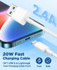 Picture of Hcoob 15 FT iPhone Charger Cord Extra Long, [Apple MFi Certified] Lightning Cable 5M, 2.4A Long iPhone Charger Cable Fast Charging Cable 15 Foot for iPhone 14/14pro/13/12/11/11Pro/X/XR/XS Max/8-White