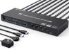 Picture of USB 3.0 KVM Switch HDMI 4 Port Support 4K@60Hz 2K@120Hz Simulation EDID,MLEEDA HDMI USB Switch for 4 Computers Share 1 Monitor and 4 USB 3.0 Port,with Desktop Controller and KVM Cables