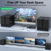 Picture of USB 3.0 KVM Switch HDMI 4 Port Support 4K@60Hz 2K@120Hz Simulation EDID,MLEEDA HDMI USB Switch for 4 Computers Share 1 Monitor and 4 USB 3.0 Port,with Desktop Controller and KVM Cables