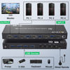 Picture of USB 3.0 KVM Switch HDMI 4 Port Support 4K@60Hz 2K@120Hz Simulation EDID,MLEEDA HDMI USB Switch for 4 Computers Share 1 Monitor and 4 USB 3.0 Port,with Desktop Controller and KVM Cables
