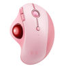Picture of Wireless Trackball Mouse, Bluetooth Ergonomic Mouse - Rollerball Mouse Rechargeable Multi Devices USB/Bluetooth Connection Thumb Control Mouse Compatible for Mac/Android/Windows Computers, Pink