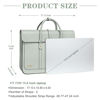 Picture of MOSISO Laptop Bag for Women, 15-15.6 inch PU Leather Laptop Shoulder Bag Convertible Backpack, 16 inch Messenger Bag Casual Handbag Work Briefcase Travel Computer Bag with Bowknot, Sage Green